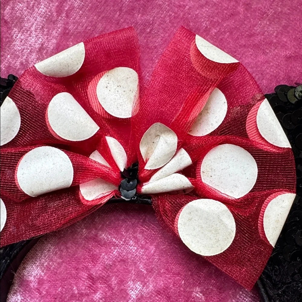 Minnie Mouse dress up headband ears play Disney Store Costume World Disneyland 6